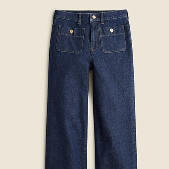 J. Crew Sailor slim wide-leg jean in Regina wash, size 32, NWT